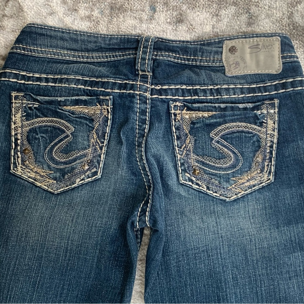 SILVER JEANS CO Suki Straight Leg Jeans | Low Rise | Size 26 /32 - Picture 10 of 16